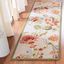 Sage Floral Handmade Wool 30" Runner Rug