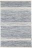 Malta Blue and White Handwoven Wool Area Rug 9' x 12'