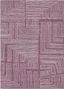 Eggplant Geometric Flat Woven Synthetic Washable Rug 30" x 46"