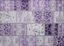 Purple Rectangular Synthetic Flat Woven Washable Rug