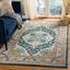 Boho Chic Blue Medallion 9' x 12' Flat Woven Area Rug