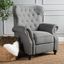 Handcrafted Charcoal Wood Accent Recliner Chair