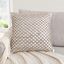 Jada Chic White Cotton & Jute 20" Decorative Pillow