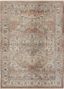 Tan and Pink Medallion Synthetic Runner Rug, 2'9" x 8'