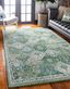 Lush Green Rectangular Easy-Care Synthetic Area Rug 3'3" x 5'3"