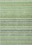 Green Stripe Synthetic Flat Woven 5' x 7' Rug