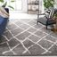 Handmade Gray Shag Easy-Care Synthetic Rug 8' x 10'