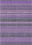 Purple Stripe Synthetic Washable Reversible Area Rug 2'6" x 3'10"