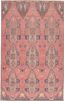 Reversible Blue and Pink Medallion Synthetic 5' x 7' Area Rug