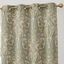 Sage Green Paisley Damask Thermal Insulated Curtain Panels