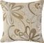 Gold Floral Embroidered Square Polyester Throw Pillow Set