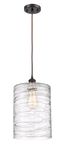 Ballston Mini Pendant Light in Oil Rubbed Bronze with Drum Shade