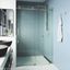 Elan Cass Chrome Frameless Sliding Shower Door with Clear Glass