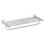 Chrome 24-Inch Wall Mounted Towel Rack with Shelf