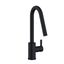 Matte Black Stainless Steel Pull-Down Kitchen Faucet