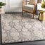 Medium Black Synthetic Reversible Rectangular Area Rug