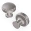 Satin Nickel Round Cabinet Knobs 10-Pack