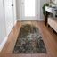 Brown Synthetic Flat Woven Non-Slip Runner Rug