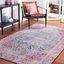 Red Synthetic Washable Non-slip 9' x 12' Rectangular Rug