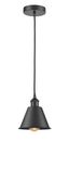 Edison Mini Pendant Light in Matte Black with Versatile Design