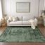 Emerald Green Synthetic Flat Woven Reversible Rug 3' x 5'