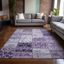 Purple Synthetic Flat Woven Reversible 10' x 14' Area Rug