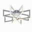 Cass 17" Modern LED Flush Mount Ceiling Light in Satin Nickel