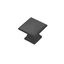 Matte Black Square Metal Cabinet Knob 10-Pack