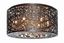 Bronze Crystal Drum LED Flush Mount Light