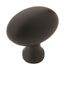 Matte Black Round Modern Cabinet Knob with Mounting Hardware