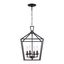 Lacey Industrial Cage 4-Light Pendant in Oil Rubbed Bronze