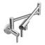 Chrome Wall Mounted Dual Handle Pot Filler Faucet