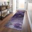 Addison Purple Synthetic Flat Woven Reversible Runner Rug