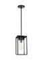 Vado Mini Antique Bronze 1-Light Outdoor Pendant with Clear Glass