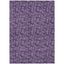 Purple Floral Synthetic Washable 5' x 7' Area Rug