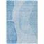 Blue Rectangular Synthetic Washable Indoor/Outdoor Area Rug 9' x 12'