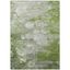 Olive and Gray Abstract Washable Synthetic 9' x 12' Rug