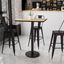 Contemporary 30'' Square Bar Height Table with Laminate Top