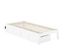 White Twin Platform Bed with Storage Drawers and USB Charger