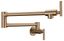 Rose Gold 24" Wall Mounted Pot Filler with Dual Handles