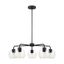 Orley Midnight Black 30.5" Industrial Outdoor Chandelier