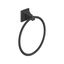 Matte Black Metal Wall Mounted Towel Ring