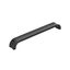 Matte Black Modern Finger Cabinet Pull with Mounting Hardware