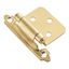 Polished Brass Self-Closing Flush Cabinet Hinges