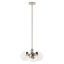 Polished Nickel 3-Light Sputnik Pendant with Clear Glass Shades