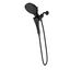 Matte Black Rain Showerhead and Handshower with Magnetix Docking