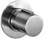 Brushed Nickel Modern Round Wall-Mounted Shower Diverter