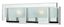 Sleek Outdoor Chrome Wall Light with Dimmable Clear Etched Glass