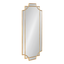 Minuette Full Length Rectangular Wood Mirror in Gold