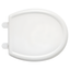 White Round Slow-Close Plastic Toilet Seat with Lid